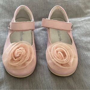 Naturino Pink Dress Shoes with Floral Accent